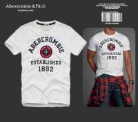 heren abercrombie korte tees established 1892 new york ski club wit rood zwart Outlet Utrecht 4tw0e934